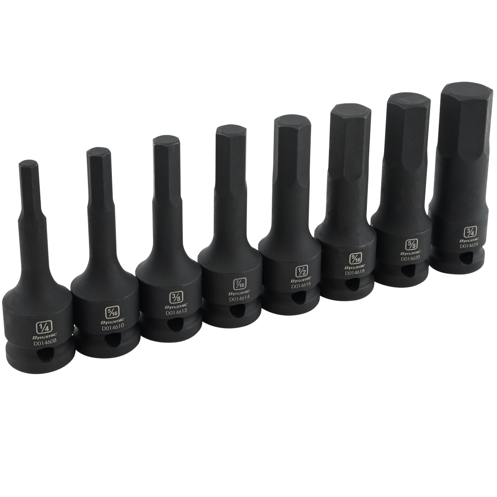 1/2&#34; Drive 8 Piece SAE Hex Head Bit Impact Socket Set<span class=' ItemWarning' style='display:block;'>Item is usually in stock, but we&#39;ll be in touch if there&#39;s a problem<br /></span>