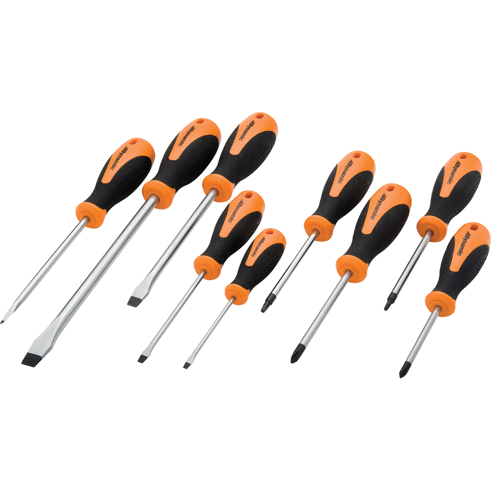 9 Piece Assorted Screwdriver Set, Comfort Grip Handles<span class=' ItemWarning' style='display:block;'>Item is usually in stock, but we&#39;ll be in touch if there&#39;s a problem<br /></span>