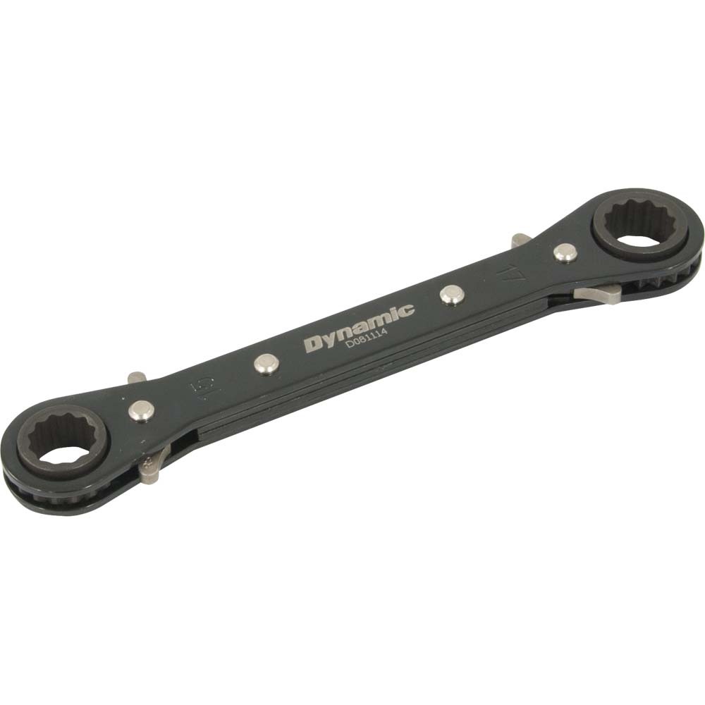 15mm X 17mm Double Box End Ratcheting Wrench, Straight<span class='Notice ItemWarning' style='display:block;'>Item has been discontinued<br /></span>