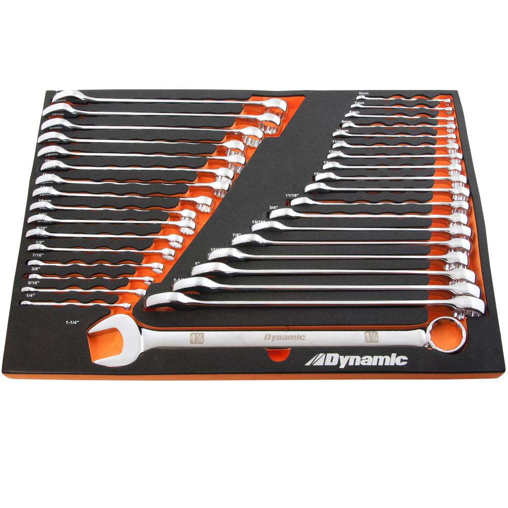 36 Piece SAE & Metric Chrome Combination Wrench Set With Foam Tool Organizer<span class=' ItemWarning' style='display:block;'>Item is usually in stock, but we&#39;ll be in touch if there&#39;s a problem<br /></span>