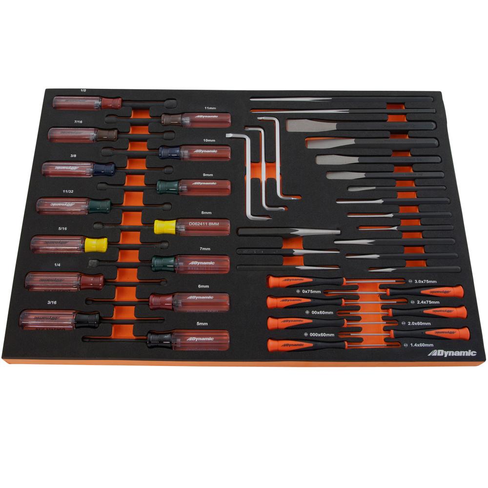 41 Piece Screwdriver, Nut Driver, Punch & Chisel Set With Foam Tool Organizer<span class=' ItemWarning' style='display:block;'>Item is usually in stock, but we&#39;ll be in touch if there&#39;s a problem<br /></span>