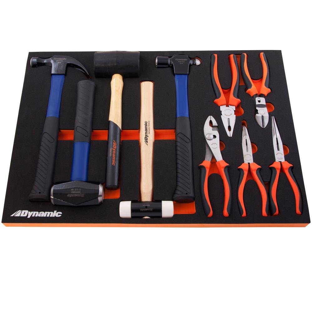 11 Piece Hammer & Pliers Set With Foam Tool Organizer<span class=' ItemWarning' style='display:block;'>Item is usually in stock, but we&#39;ll be in touch if there&#39;s a problem<br /></span>