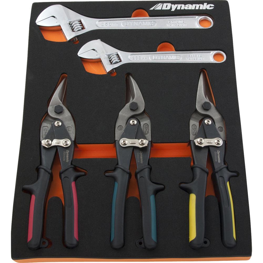 6 Piece Aviation Snip & Adjustable Wrench Set With Foam Tool Organizer<span class=' ItemWarning' style='display:block;'>Item is usually in stock, but we&#39;ll be in touch if there&#39;s a problem<br /></span>