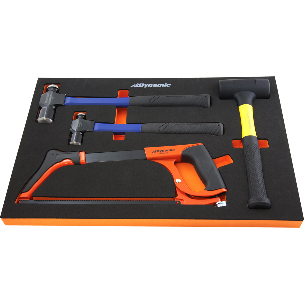 5 Piece Hammer & Hacksaw Set With Foam Tool Organizer<span class=' ItemWarning' style='display:block;'>Item is usually in stock, but we&#39;ll be in touch if there&#39;s a problem<br /></span>