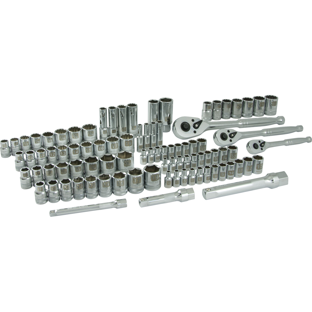 89 Piece 1/4&#34;, 3/8&#34; & 1/2&#34; Drive Socket & Attachment Set<span class=' ItemWarning' style='display:block;'>Item is usually in stock, but we&#39;ll be in touch if there&#39;s a problem<br /></span>