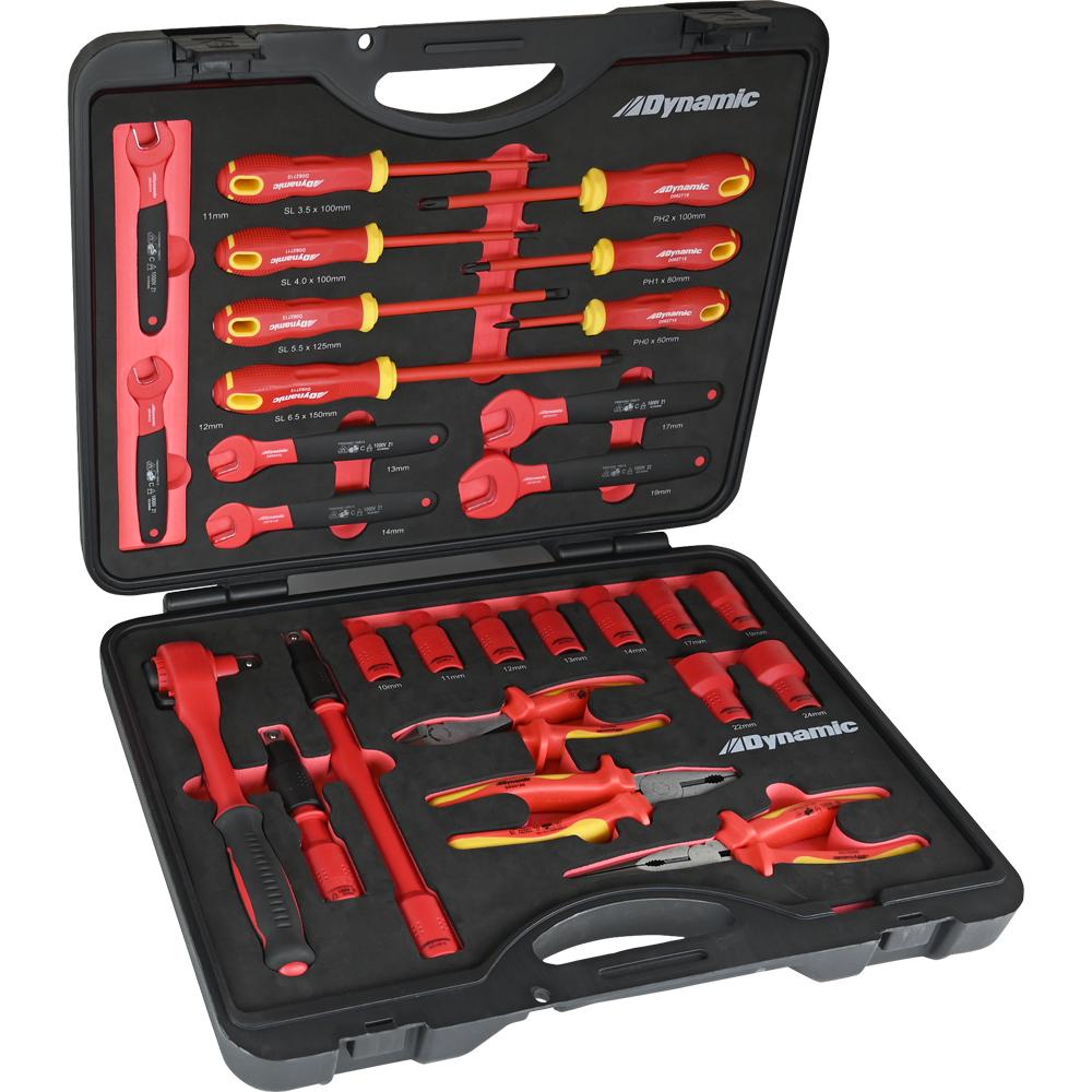 28 Piece Socket & Wrench Set, 1000V Insulated<span class=' ItemWarning' style='display:block;'>Item is usually in stock, but we&#39;ll be in touch if there&#39;s a problem<br /></span>