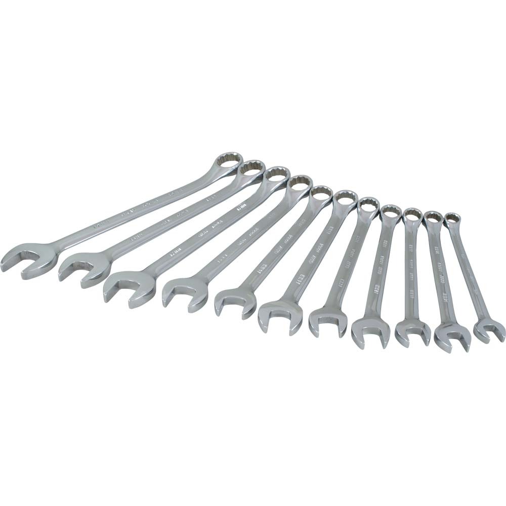 11 Piece 12 Point Metric, Mirror Chrome, Combination Wrench Set, 9mm - 19mm<span class=' ItemWarning' style='display:block;'>Item is usually in stock, but we&#39;ll be in touch if there&#39;s a problem<br /></span>