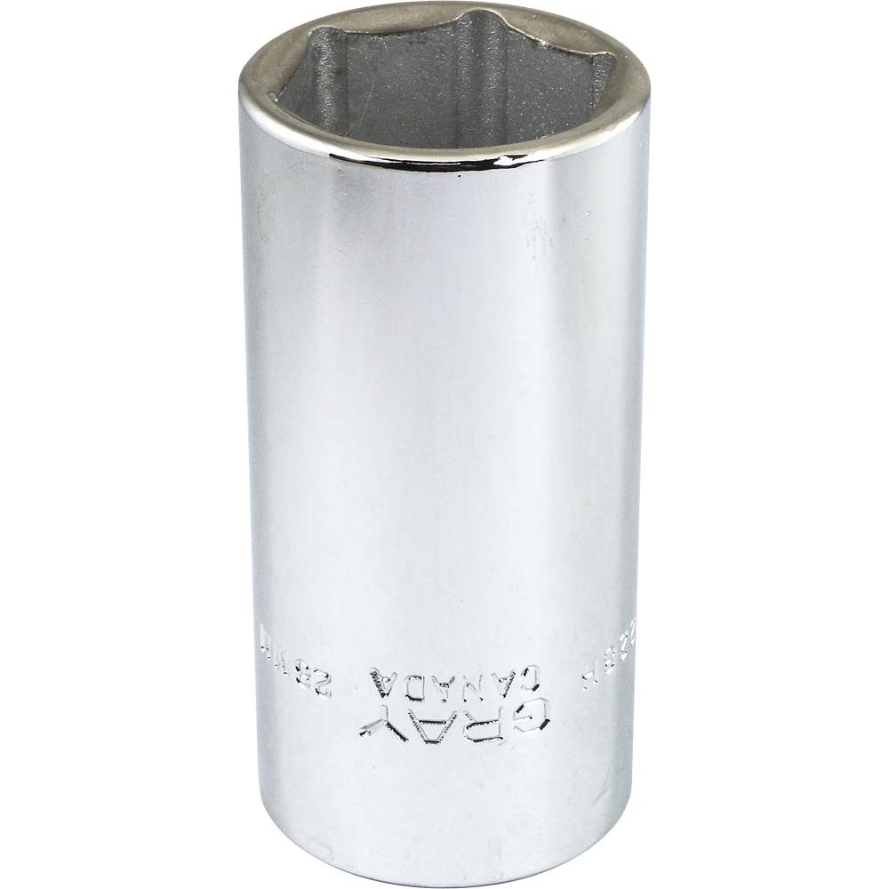 28mm X 1/2&#34; Drive 6 Point, Deep Length, Chrome Finish Socket<span class=' ItemWarning' style='display:block;'>Item is usually in stock, but we&#39;ll be in touch if there&#39;s a problem<br /></span>