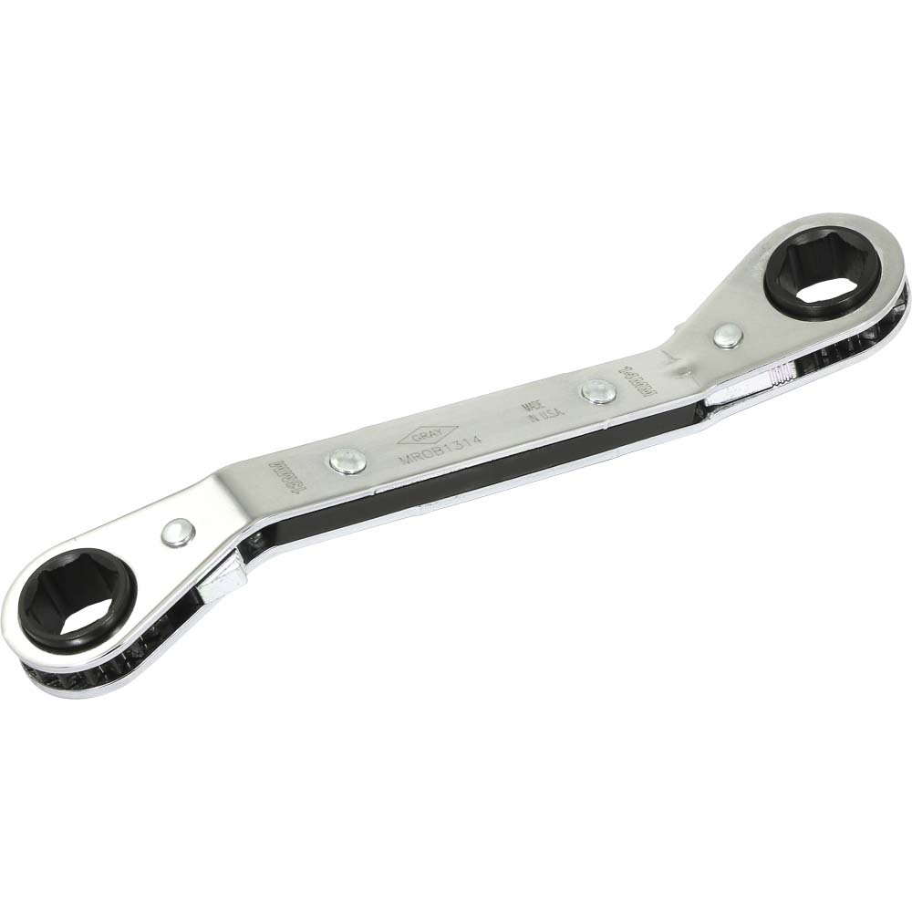 13mm X 14mm 6 Point, 25° Offset Ratcheting Box Wrench, Mirror Chrome Finish<span class=' ItemWarning' style='display:block;'>Item is usually in stock, but we&#39;ll be in touch if there&#39;s a problem<br /></span>