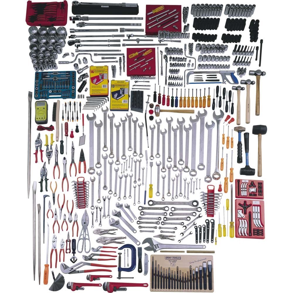 835 Piece SAE & Metric Complete Master Set, Tools Only<span class=' ItemWarning' style='display:block;'>Item is usually in stock, but we&#39;ll be in touch if there&#39;s a problem<br /></span>