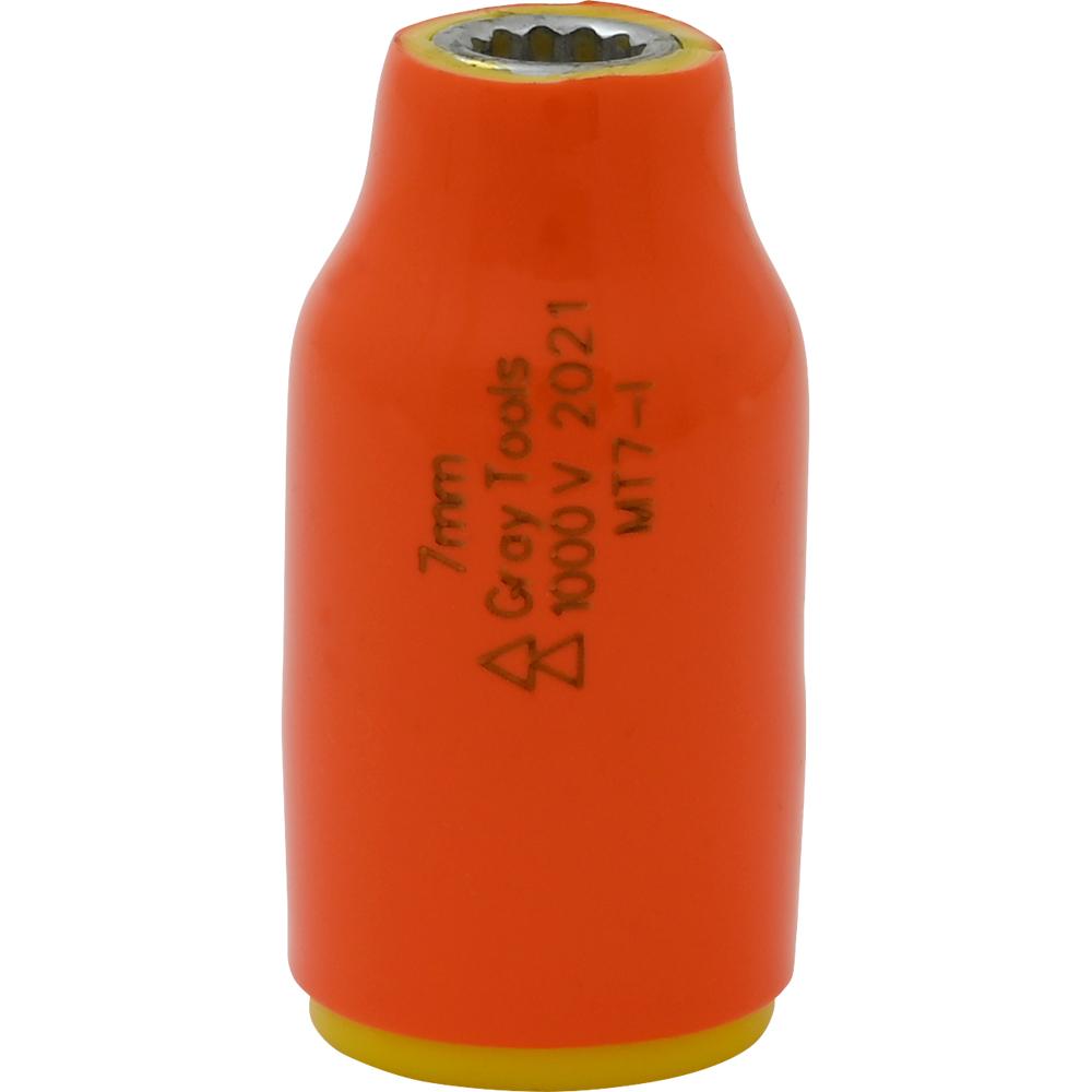 7mm X 3/8&#34; Drive, 12 Point Standard Length Socket, 1000V Insulated<span class=' ItemWarning' style='display:block;'>Item is usually in stock, but we&#39;ll be in touch if there&#39;s a problem<br /></span>