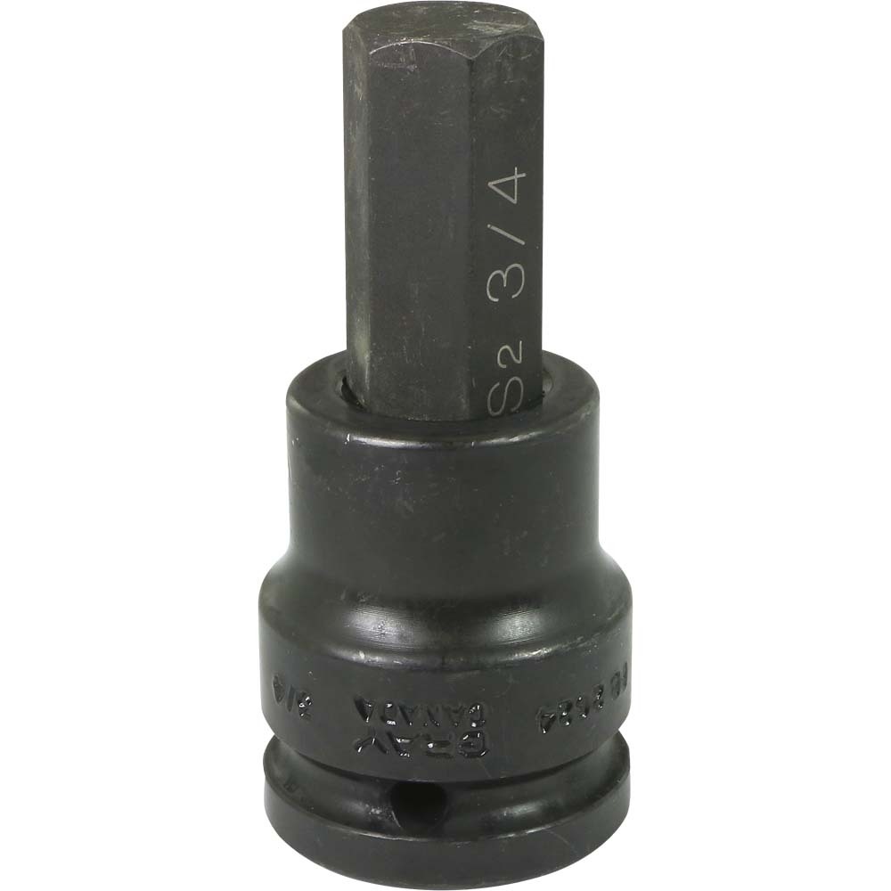 3/4&#34; X 3/4&#34; Drive, Standard Length, Hex Head Socket, Black Impact<span class=' ItemWarning' style='display:block;'>Item is usually in stock, but we&#39;ll be in touch if there&#39;s a problem<br /></span>