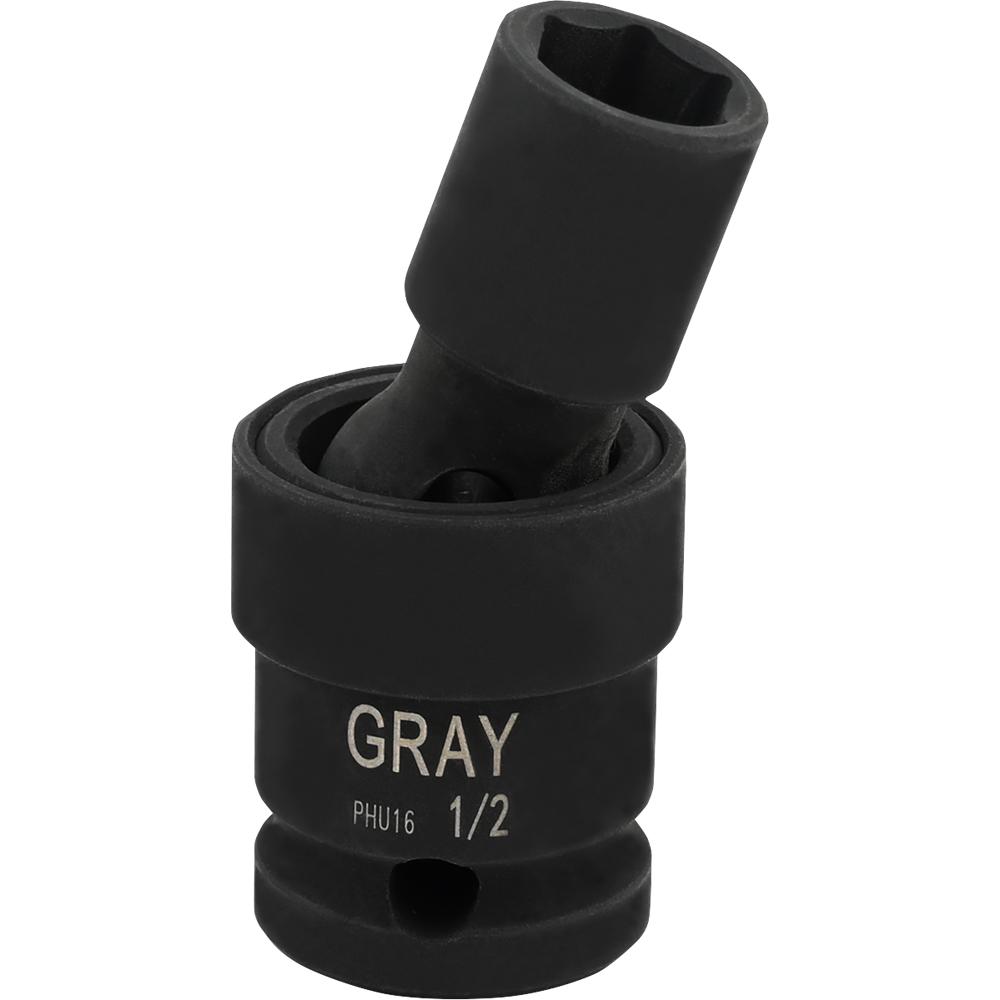 1/2&#34; X 1/2&#34; Drive, 6 Point Standard Length, Universal Joint Socket, Black Impact<span class=' ItemWarning' style='display:block;'>Item is usually in stock, but we&#39;ll be in touch if there&#39;s a problem<br /></span>