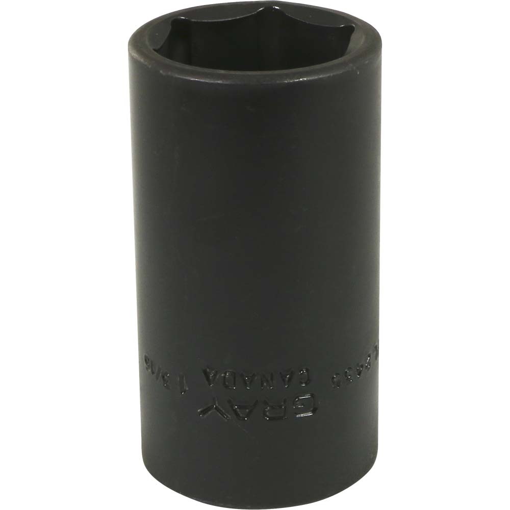 1-3/16&#34; X 1/2&#34; Drive, 6 Point Deep Length, Black Impact Socket<span class=' ItemWarning' style='display:block;'>Item is usually in stock, but we&#39;ll be in touch if there&#39;s a problem<br /></span>