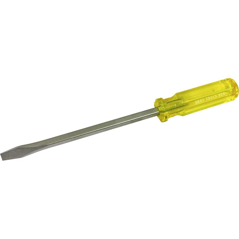 Slotted Square Shank Screwdriver, 8&#34; Blade Length, .053 X 3/8&#34; Tip<span class=' ItemWarning' style='display:block;'>Item is usually in stock, but we&#39;ll be in touch if there&#39;s a problem<br /></span>