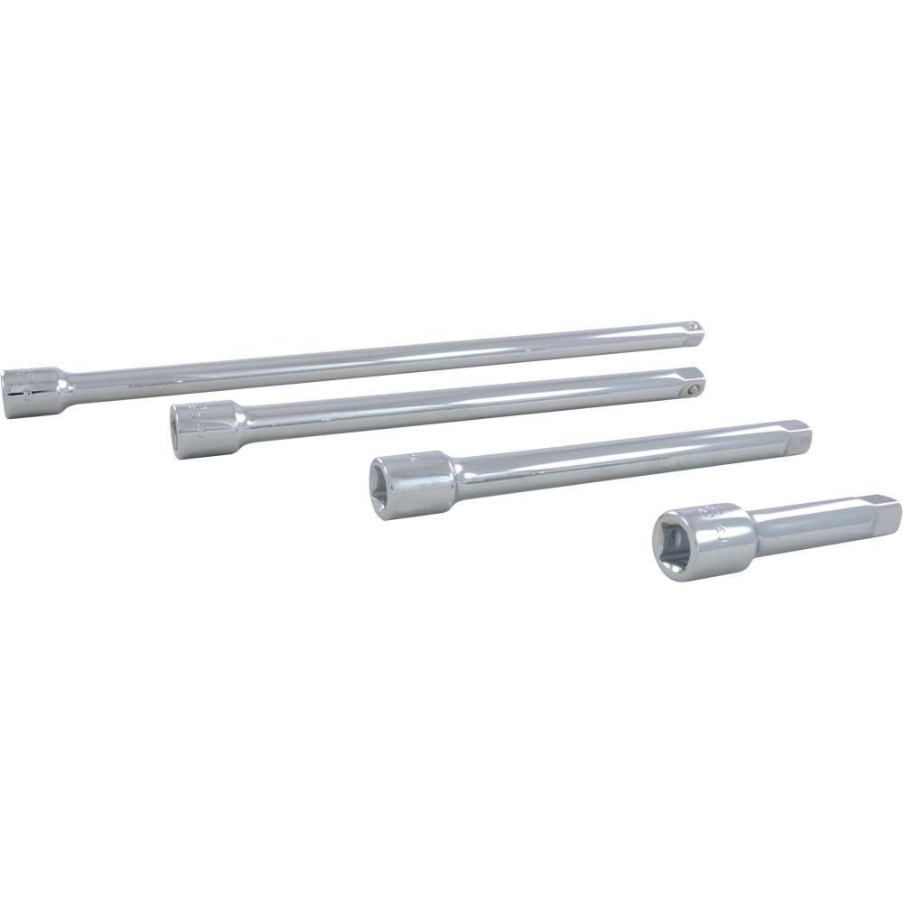 4 Piece 3/8&#34; Drive Chrome Extension Set, 3&#34;, 6&#34;, 8&#34; & 12&#34;<span class=' ItemWarning' style='display:block;'>Item is usually in stock, but we&#39;ll be in touch if there&#39;s a problem<br /></span>