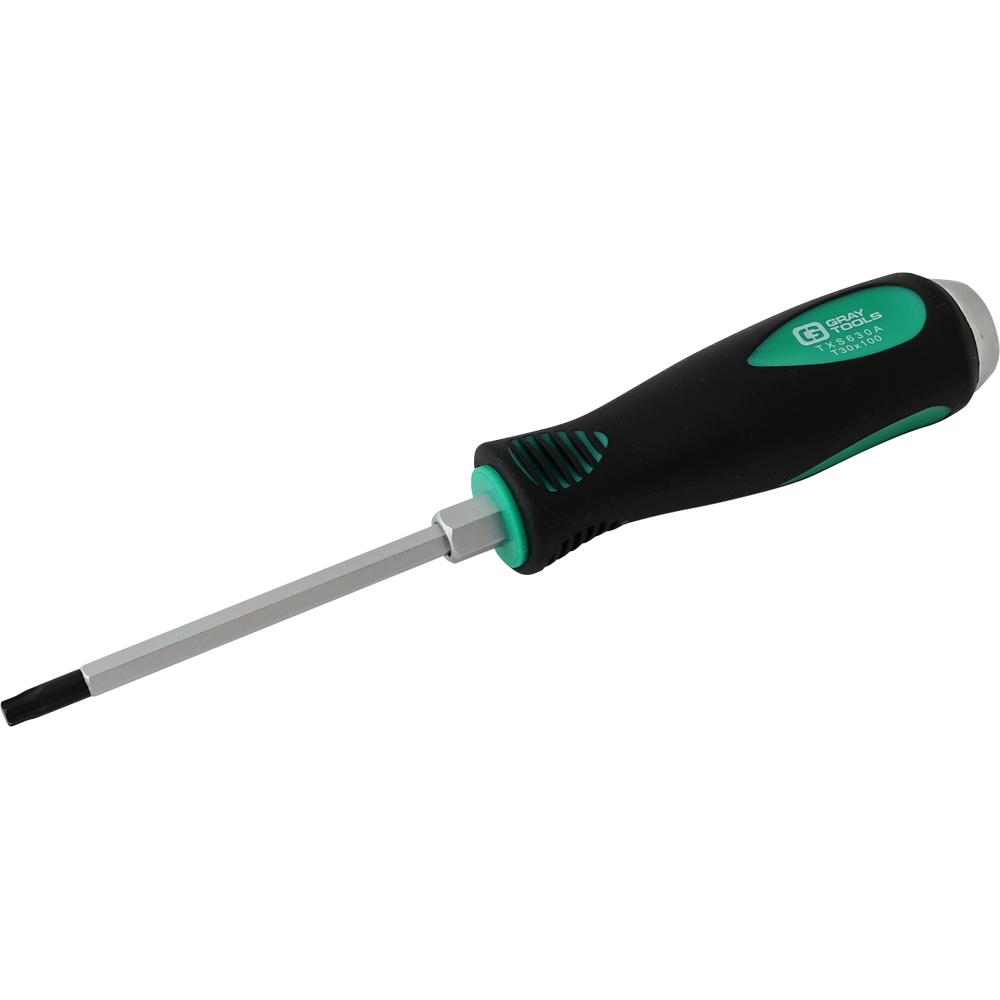 T30 Torx Hex Shank, Heavy Duty Comfort Grip Screwdriver, 4&#34; Blade Length<span class=' ItemWarning' style='display:block;'>Item is usually in stock, but we&#39;ll be in touch if there&#39;s a problem<br /></span>