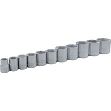 Gray Tools 25011 - 11 Piece 3/8" Drive 6 Point SAE, Standard Chrome Socket Set, 3/8" - 1"