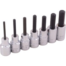 Gray Tools 25607 - 7 Piece 3/8" Drive SAE, Standard Length, Hex Head Socket Set, 1/8" - 3/8"