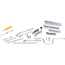 Gray Tools 29176-TO - 75 Piece 3/8" Drive 12 Point Metric, Chrome Socket & Attachment Set, Tools Only