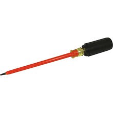 Gray Tools 30606-I - Electrician's Slotted Screwdriver, 6" Blade Length, .028 X 3/16" Tip, 1000V Insulated