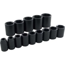 Gray Tools 35064 - 14 Piece 1/2" Drive 6 Point SAE, Standard Impact Socket Set, 3/8" - 1-1/4"