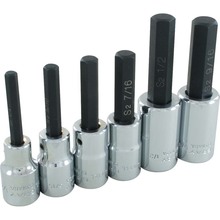 Gray Tools 35606 - 6 Piece 1/2" Drive SAE, Chrome Hex Head Socket Set, 1/4" - 9/16"