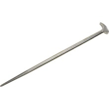 Gray Tools 73620 - 20" Rolling Head Pry Bar, 1/2" Round Shank, Nickel Plate Finish