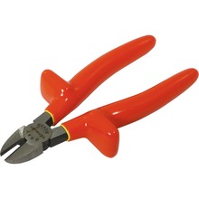 Gray Tools B243B-I - 7-1/2" Side Cutting, Diamond Slim Nose Pliers, With Vinyl Grips, 1" Jaw, 1000V Insulated