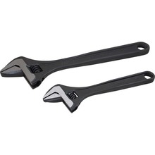 Gray Tools BW812SB - 2 Piece Adjustable Wrench Set, 8" & 12", Black Oxide Finish