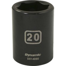 Gray Tools D014020 - 1/2" Drive 6 Point Metric, 20mm Standard Length, Impact Socket