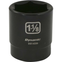 Gray Tools D014336 - 1/2" Drive 6 Point SAE, 1-1/8" Standard Length, Impact Socket