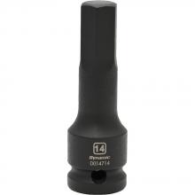 Gray Tools D014714 - 1/2" Drive Metric Hex Head, 14mm, Bit Impact Socket