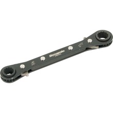 Gray Tools D081011 - 3/8"x7/16" Double Box End Reversible Ratcheting Wrench, Straight