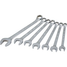 Gray Tools MC691 - 7 Piece 6 Point Metric, Mirror Chrome, Combination Wrench Set, 9mm - 17mm