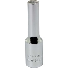 Gray Tools MTL7 - 7mm X 3/8" Drive, 12 Point Deep Length, Chrome Finish Socket