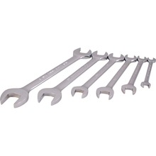 Gray Tools OE6LR - 6 Piece SAE Open End, Mirror Chrome Wrench Set, 3/8" X 7/16" - 15/16" X 1"