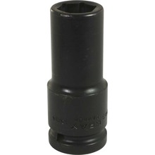 Gray Tools PL2613 - 13/16" X 3/4" Drive, 6 Point Deep Length, Black Impact Socket