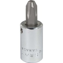 Gray Tools TP4 - 3/8" Drive No. 4 Phillips Head Socket, Chrome Finish