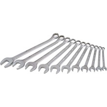 Gray Tools TU11 - 11 Piece 12 Point SAE, Mirror Chrome, Combination Wrench Set, 3/8" - 1"