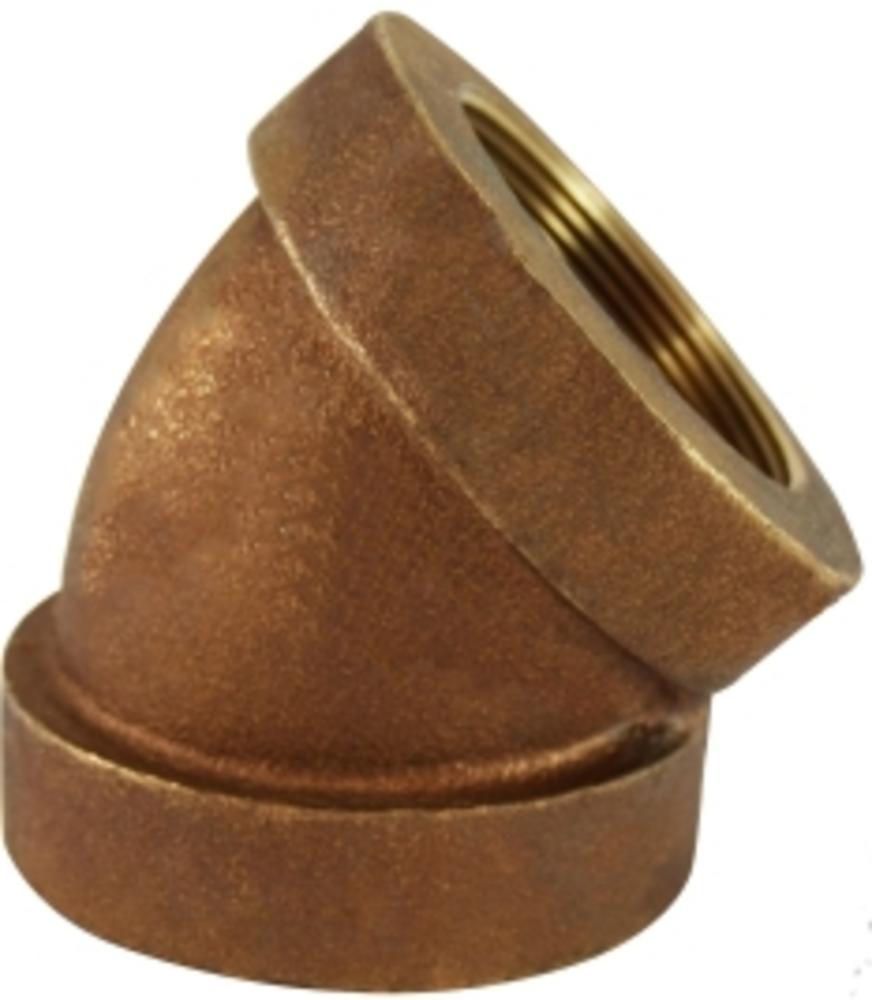 3/4 EH Bronze 45 deg elbow<span class=' ItemWarning' style='display:block;'>Item is usually in stock, but we&#39;ll be in touch if there&#39;s a problem<br /></span>