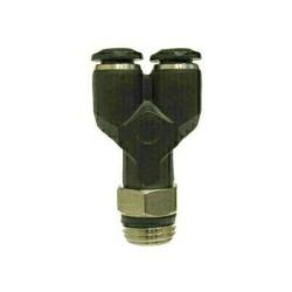 CONNECTOR WYE SWVL 6MM PUSH-IN TUBE MPT<span class=' ItemWarning' style='display:block;'>Item is usually in stock, but we&#39;ll be in touch if there&#39;s a problem<br /></span>