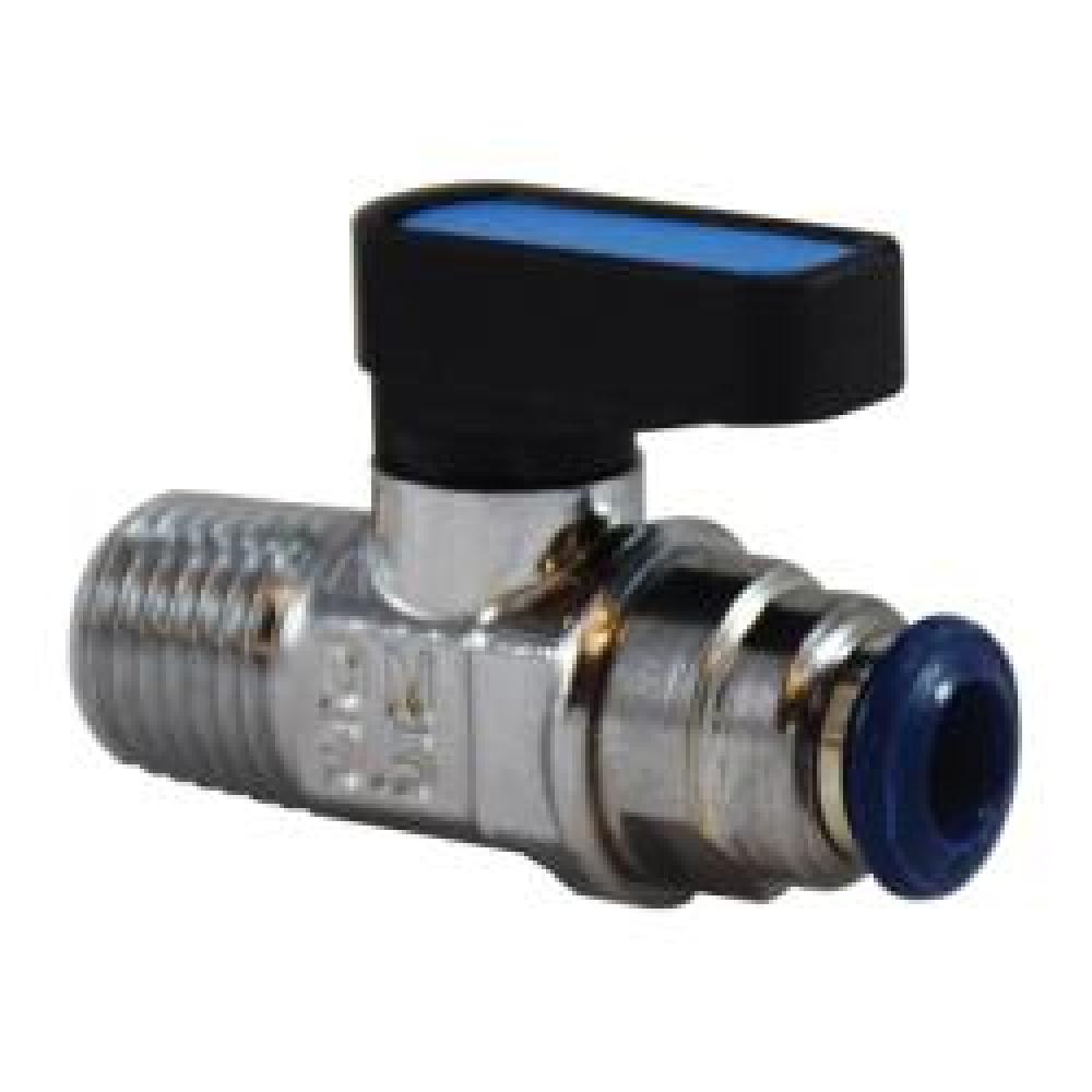 VALVE BALL MINI 1/4IN PUSH-FIT X MNPT<span class=' ItemWarning' style='display:block;'>Item is usually in stock, but we&#39;ll be in touch if there&#39;s a problem<br /></span>