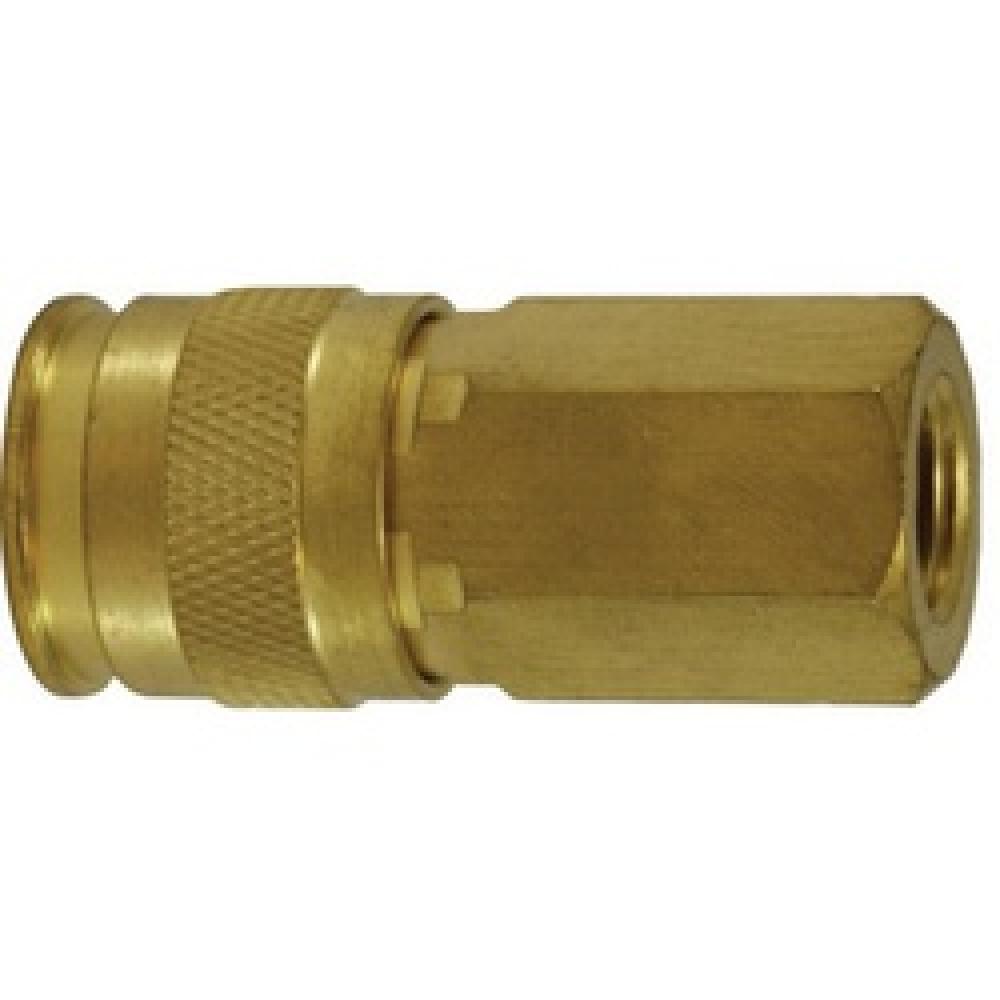 COUPLER UNIV 1/4IN FNPTF BRS 250PSI<span class=' ItemWarning' style='display:block;'>Item is usually in stock, but we&#39;ll be in touch if there&#39;s a problem<br /></span>