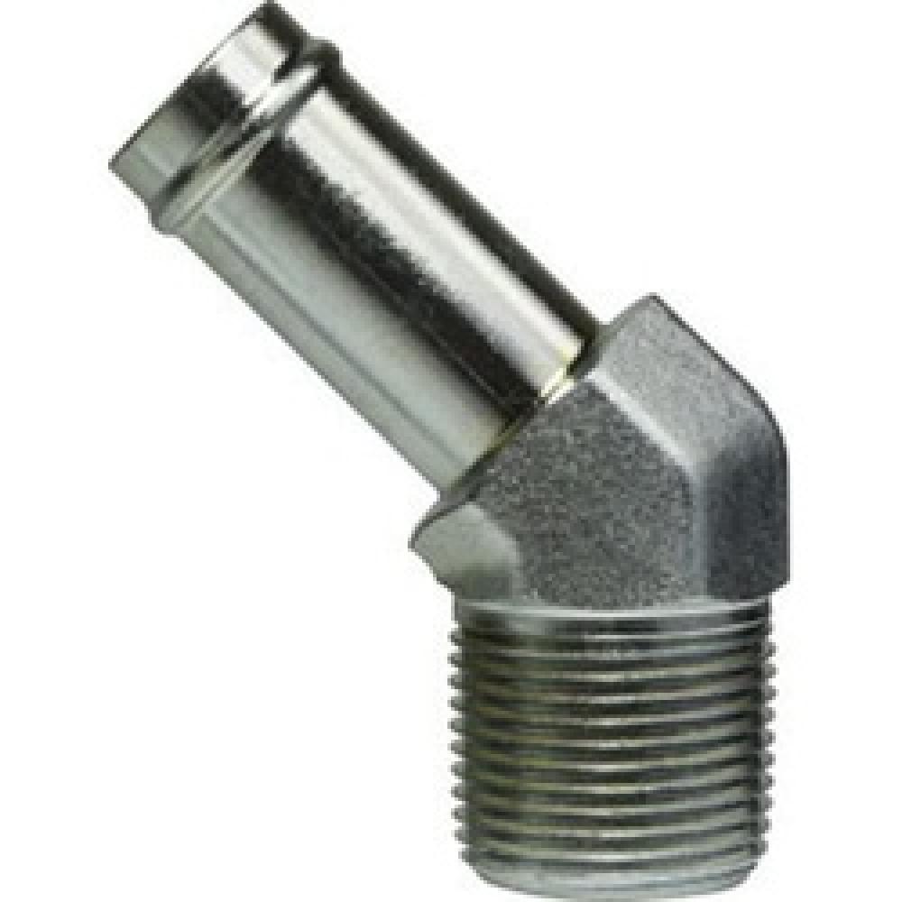 ELBOW 45 DEG 1IN HOSE BARBED 1IN MIP STL<span class=' ItemWarning' style='display:block;'>Item is usually in stock, but we&#39;ll be in touch if there&#39;s a problem<br /></span>