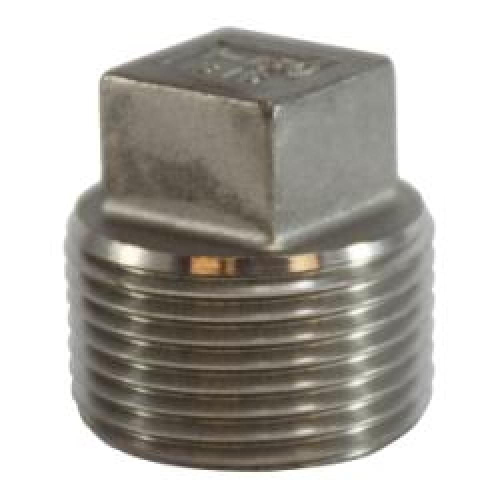 PLUG H SQ CORED 4IN MPT SST 150LB 4-8<span class=' ItemWarning' style='display:block;'>Item is usually in stock, but we&#39;ll be in touch if there&#39;s a problem<br /></span>