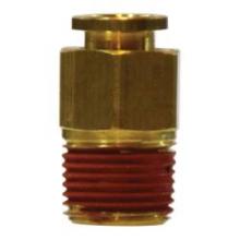 Buchanan 20053 - CONNECTOR STR 1/4IN PUSH-IN #10 MIP BRS