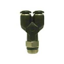 Buchanan 20819 - CONNECTOR WYE SWVL 8MM PUSH-IN TUBE MPT