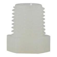 Buchanan 28603W - PLUG H HEX 3/8IN MPT NYL WHT 125 3/8-18