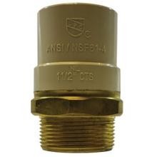 Buchanan 35416LF - ADAPTER 1-1/4IN CPVC 1-1/4IN MIP BRS